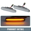 BMW 325i 330i E46 Clear Lens Pair LED Side Marker Amber Light