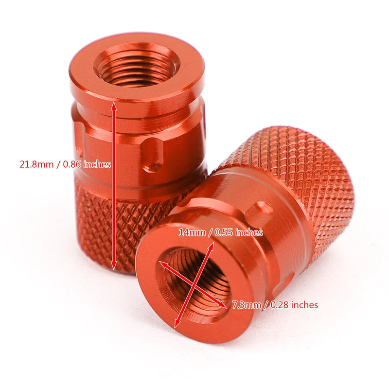 Car Auto Motorcycle Bike MTB Aluminium Valve Caps (W2)
