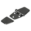 Hinge 316 S/S Black PVD Anti-Slam Cover 40mm x 76mm Split Pair