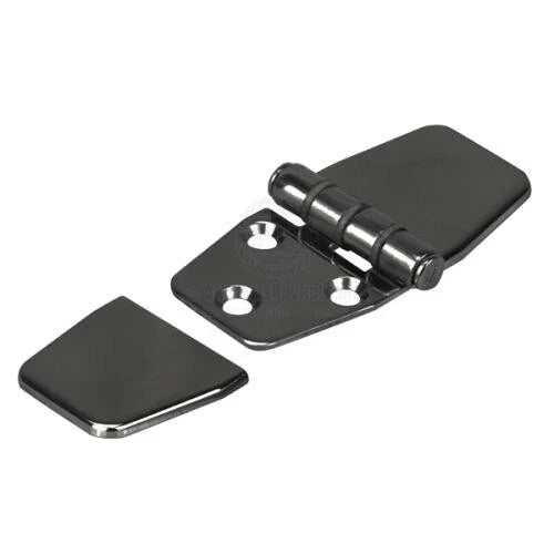 Hinge 316 S/S Black PVD Anti-Slam Cover 40mm x 76mm Split Pair