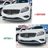 Benz W176 Front Bumper Spoiler Lip Splitter (2013-2015)