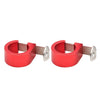 HONDA XR400 Motard Red Front Brake Hose Guide Holders (2005-2008)