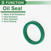 Oil Seal 15.8x20x3mm TPU Rotary Shaft Seal High Pressure Green 5 pcs