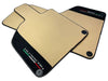 Lamborghini Huracan with Alcantara Leather Beige Floor Mats (2014-2023)