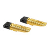 Daytona 660, T100 (2018-2024), T120 Gold Rear Passenger Foot Pegs (2016-2024)