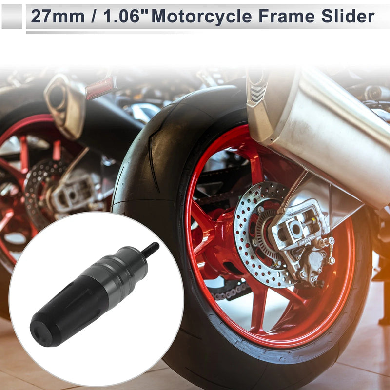 16mm Aluminum Alloy Motorcycle Slider Frame Bolt Nut Titanium Tone