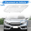 Honda Civic Car Front Left Headlight Lens Cover (2012-2015)