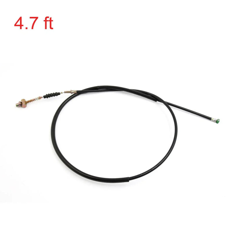 Honda CG150 Front Brake Cable / 4.7ft / Black Rubber Coated