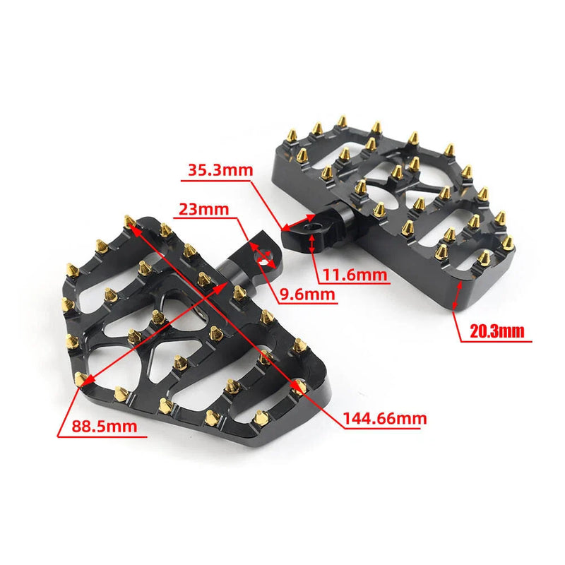 Harley Touring Sportster Softail Dyna Wide MX Style Foot Pegs