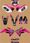Honda CRF 150R (2007 - Present) - Digger Pink Custom Graphics Full Kit