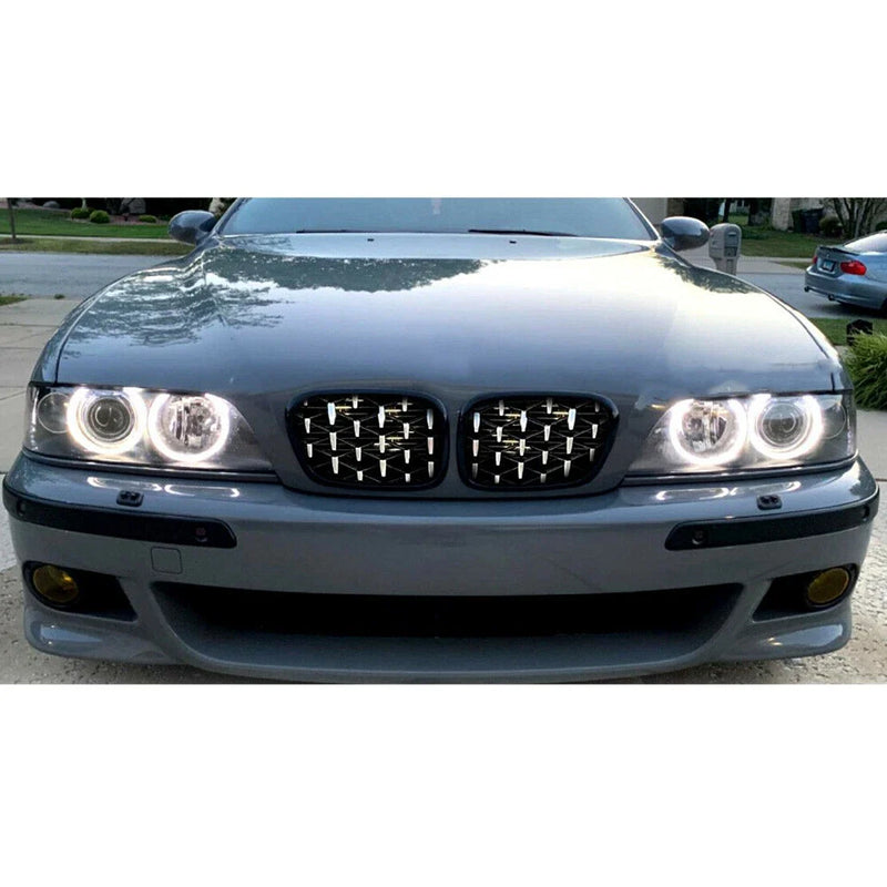 BMW E39 5 Series M5 2 x Diamond Style Front Grille (1997-2003)