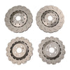 RS7 4 x Front & Rear Vented Drilled Dimpled Disc Brake Rotors (2014–2016)