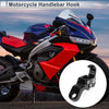 Motorcycle with Screw Black Slope Handle with Hook Aluminum Alloy Hanging Hook