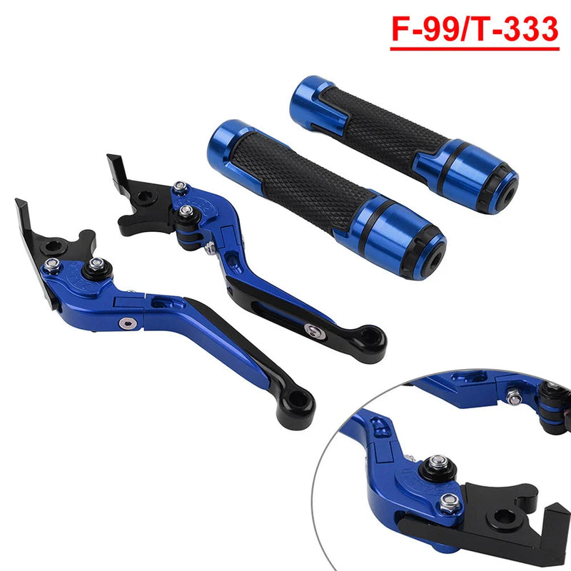 Speed Triple 1050 Blue Extendable Brake Clutch Levers & Handlebar Grips