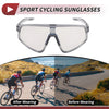 1 Pc Motorcycle Riding Goggles Light Gray Lens Gray Frame PC Cycling Sunglasses