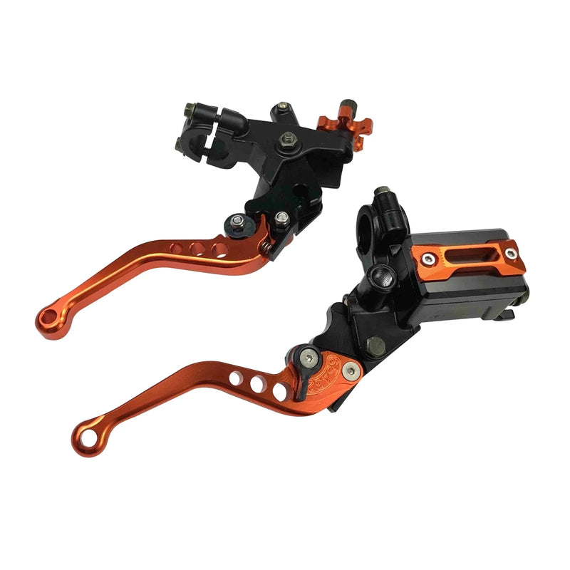 Motorcycle 7/8 CNC Handlebar Master Cylinder & Clutch Lever Set