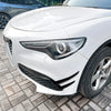 Alfa Romeo Stelvio Gloss Black Front Bumper Side Air Vent Trims (17-25)