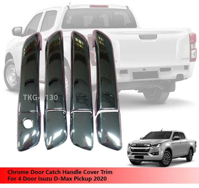Isuzu D-Max 2020-2023 Chrome Door Catch Handle Cover Trim (2 pcs)