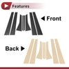 Buick Lacrosse 8 Pcs Door Pillar Window Trim Black Carbon Fiber (2004–2009)