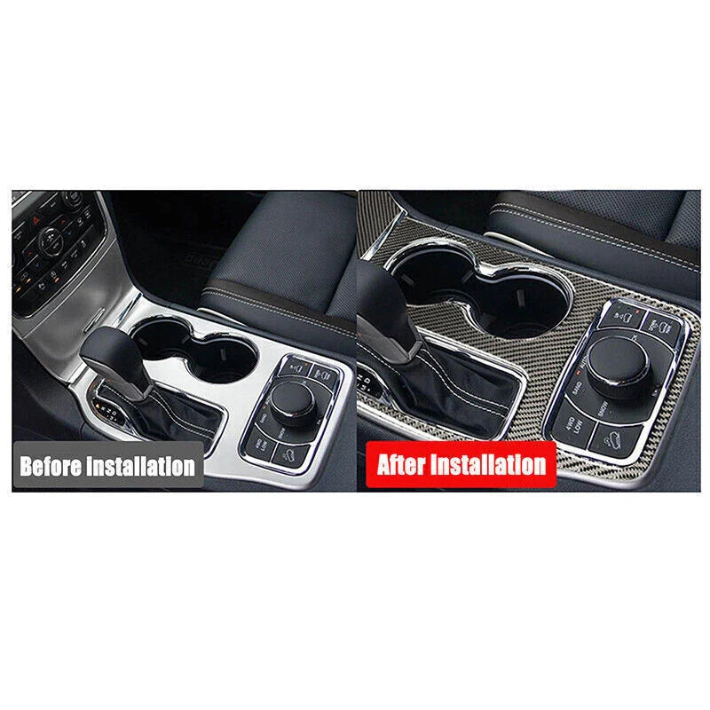 Jeep Grand Cherokee Carbon Fiber Gear Shift Panel Cover Trim (2016-2018)