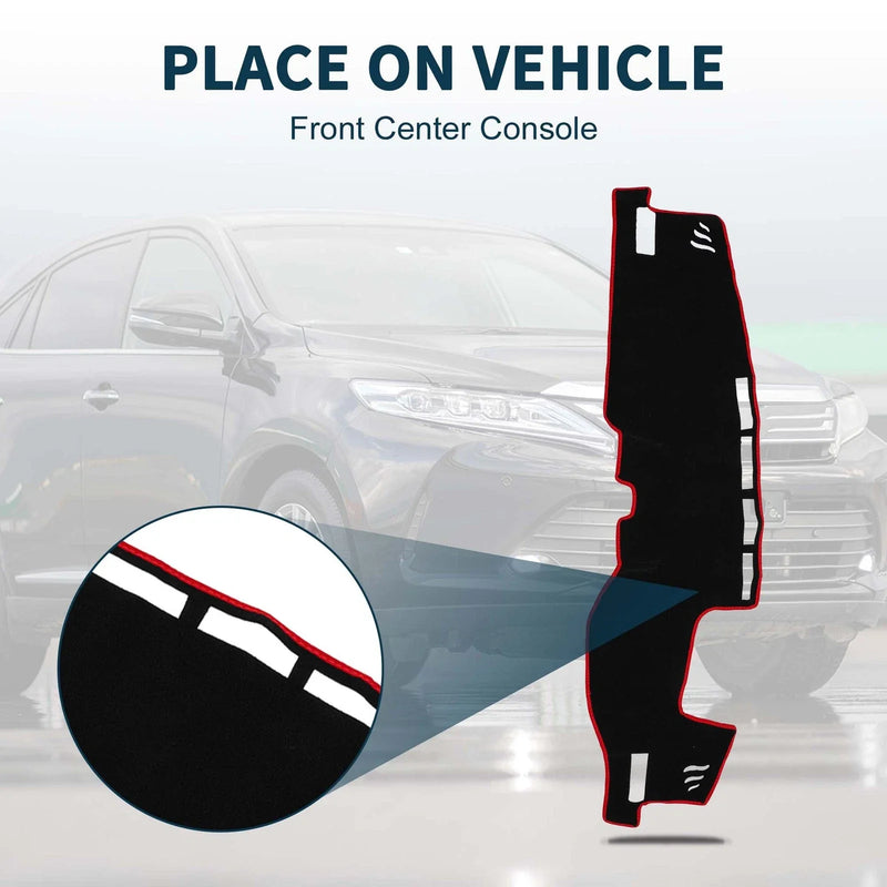 TOYOTA Harrier (2020-2024) Black Red 1 Set Dashboard Cover Mat