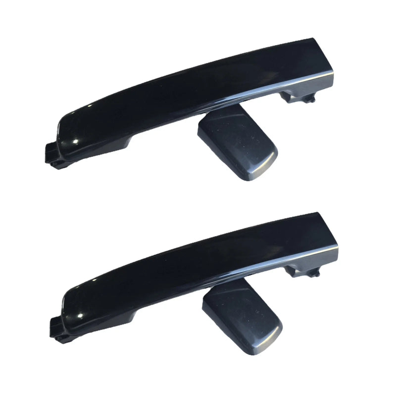 Nissan Dualis J10, Navara D40 2 x Rear LH+RH Black Outer Door Handle (2007–2015)