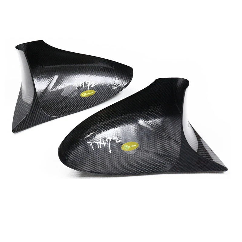 Lexus IS250 IS300 RHD Carbon Fiber Wing Rearview Mirror Cover Caps Trim Fit