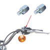 2 Pcs 9mm Mounting Dia Clockwise Motorcycle Rear View Mirror Adapter Bolts