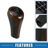 BMW Black Red Wood Pattern Gear Shift Knob 5 Speed