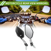 Motorcycle Mirror / 1set / Rear View Mirror Polygonal Carbon Black