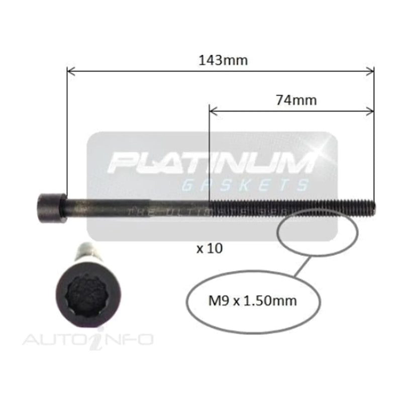 Toyota Echo NCP10 1.3L 2NZ-FE Engine Cylinder Head Bolt Set (1999-2005)