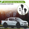 Jeep Compass (2011-2017) Black Windshield Washer Nozzle 2 x