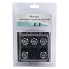 Marine Switch Panel Push Button 5 Gang Splashproof Dual USB & LED Indicator