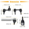 Subaru Forester 8pcs Front Lower Rear Ball Joints Sway Bar Links Tie Rods (2003-2018)