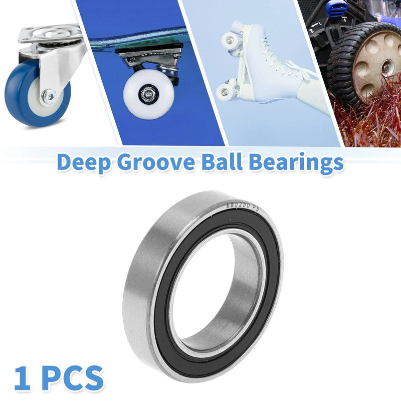 Scooter Skateboard Wheel 6802DD Deep Groove Ball Bearings 15x24x5mm P5