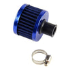 Car Model 12mm Carbon Round Oil Air Intake Crankcase Vent Valve Cover Breather Filter