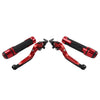 Suzuki GSXR150 Red Extendable Brake Clutch Levers & Grips (2017-2023)