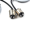 Harley - 1157 Fire Ring Chrome Housings Amber LED Turn Signal Lights