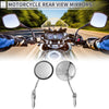 M6 Motorcycle Rear View Mirrors / Handlebar Chrome Aluminum