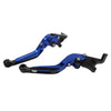 Kawasaki Z1000 ZX6R Blue Extendable Brake Clutch Levers (2007-2018)