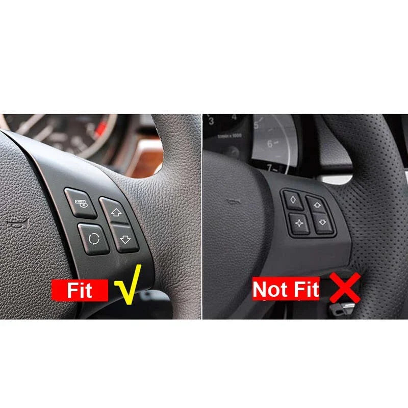 BMW 3 Series E90 Carbon Fiber Steering Wheel Remote Buttons Cover Trim fit