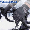 Mountain Biking Polyester Full Finger Outdoor Fleece Women Cycling Gloves