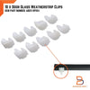Toyota Hilux 4Runner 10x Door Glass Weatherstrip Clips (1984-1997)