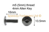 Triumph Daytona 955i T595 Stainless Fairing Bolts Windscreen (1997–2006)