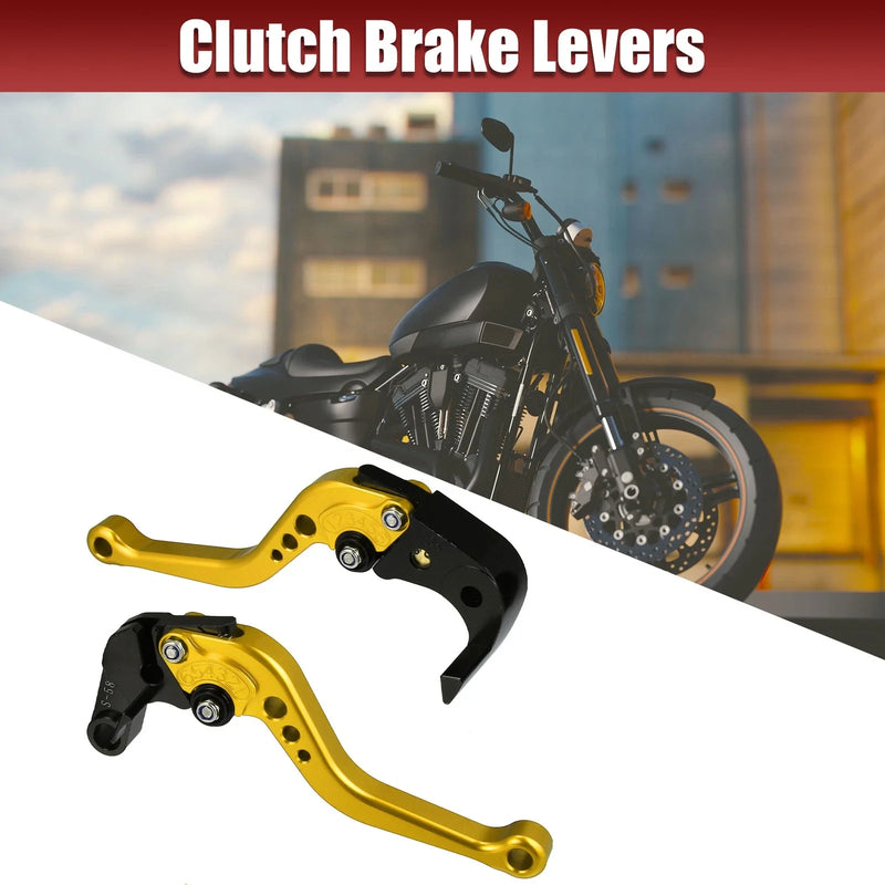 Suzuki GSXR 600 / 750 Gold Tone 2 x Pair Folding Brake Clutch Levers