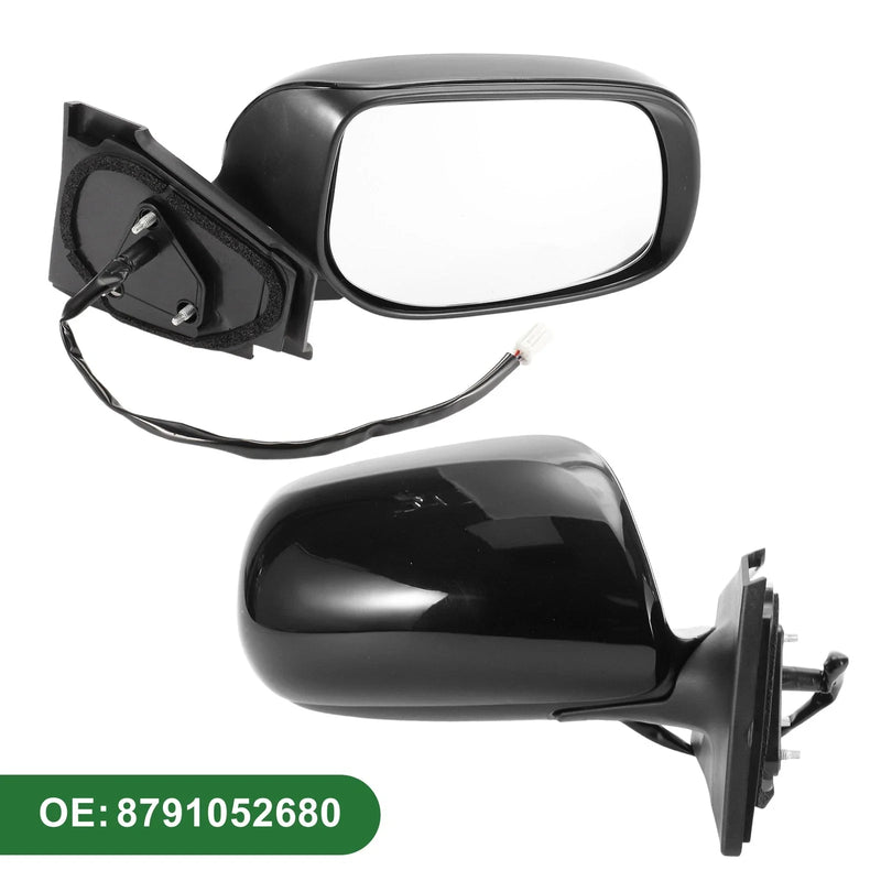 Toyota Yaris Hatchback Right Side Door Mirror Manual Folding Gloss Black