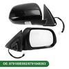 Toyota Highlander Right Side Door Mirror Manual Folding Gloss Black (08-13)