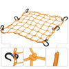 2 x 40x40cm 49 Holes Motorcycle Luggage Cargo Net Bag with 6 Hooks Orange