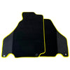 Ferrari F430 2004-2009 - Carbon Fiber Leather, Yellow Trim Black Floor Mats