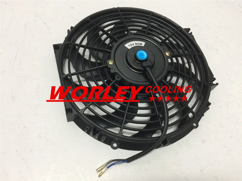 QLD Universal 12" 12V Electric Cooling Thermo Fan + Mounting Kits